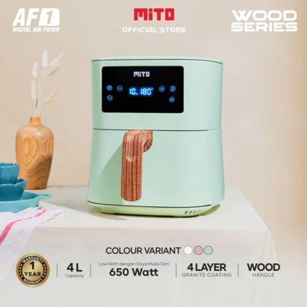 MITO - AIR FRYER - AF1 WOOD SERIES - 4L - GREEN